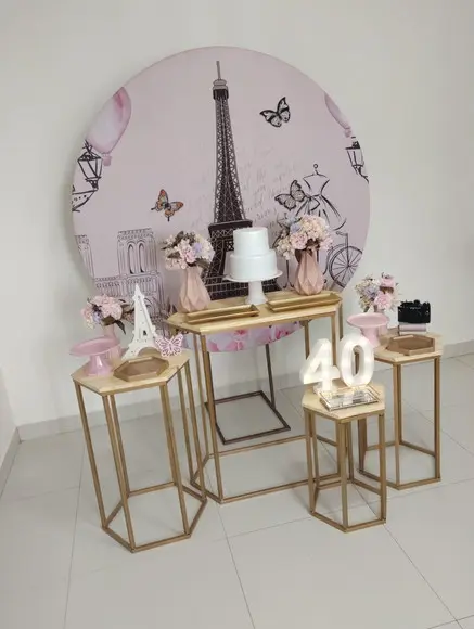 Decoração Festa Paris 40 Anos