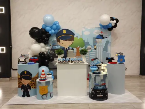 Decoração Festa Polícia