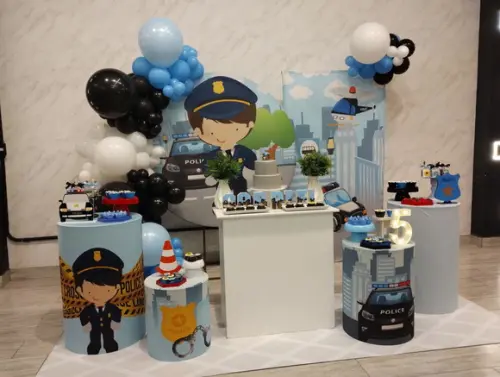 Decoração Festa Polícia