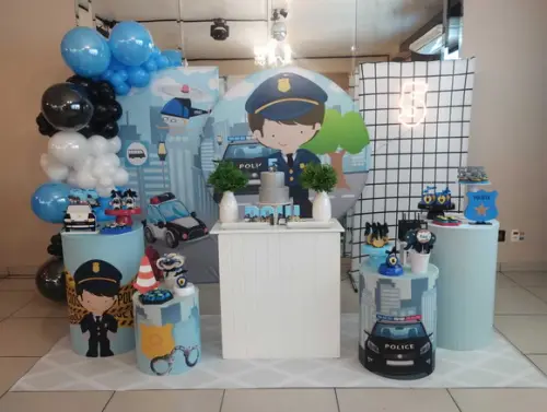 Decoração Festa Polícial
