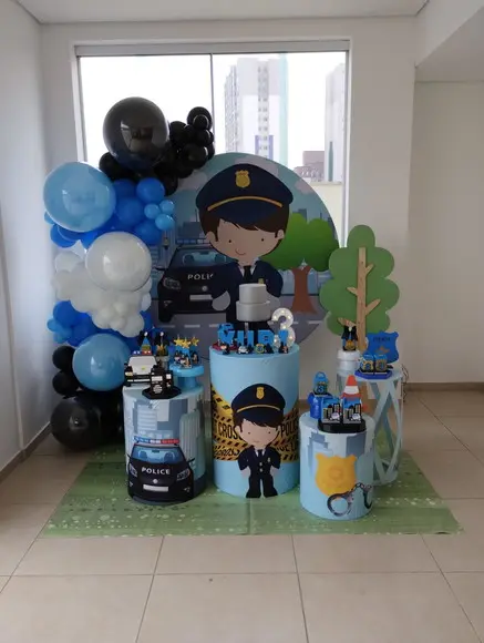 Decoração Festa Polícia