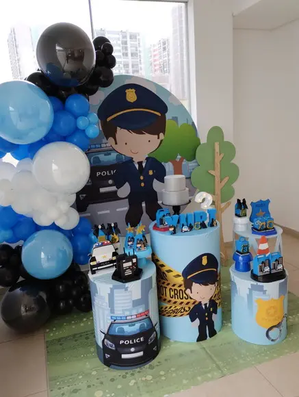 Decoração Festa Polícia