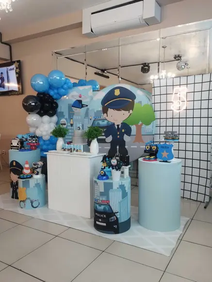 Decoração Festa Polícial
