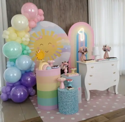 Decoração Festa Sol com Decoração de Balões