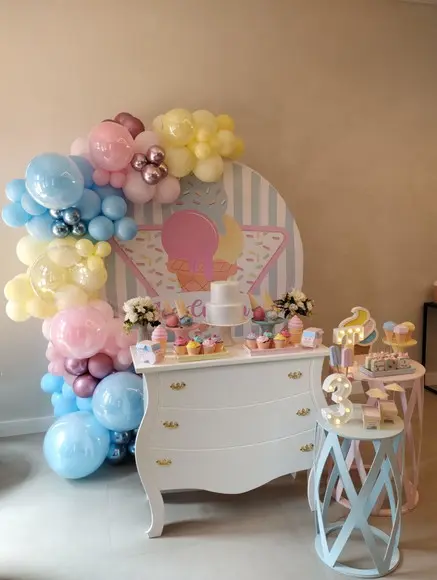 Decoração Festa Sorveteria Incluso Balões