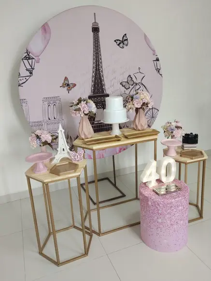 Decoração Festa Viagem 40 Anos