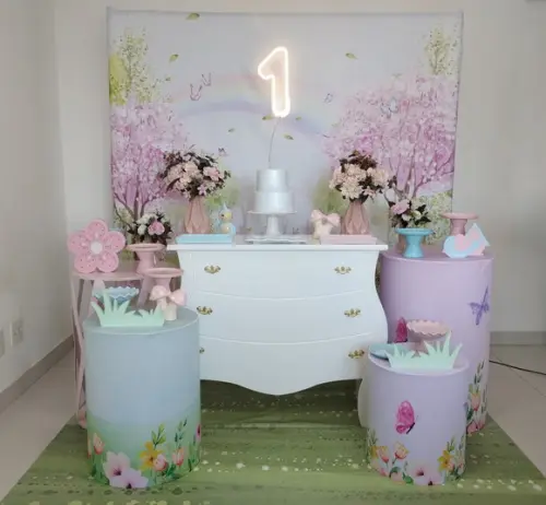 Decoração Jardim Encantado dos Passarinhos
