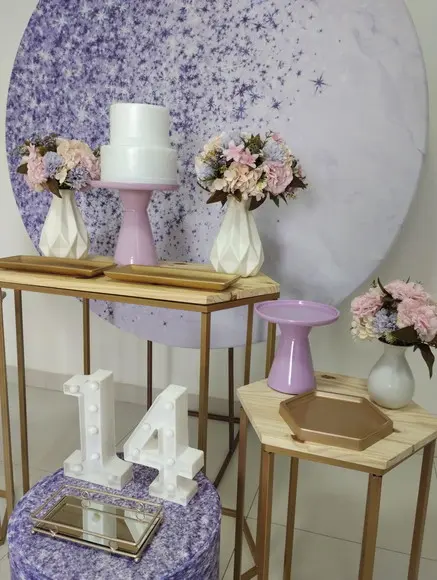 Decoração Lilás 14 Anos