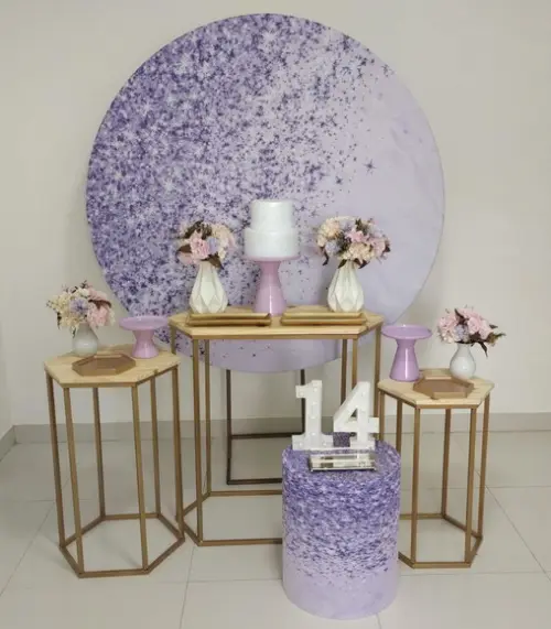 Decoração Lilás 14 Anos