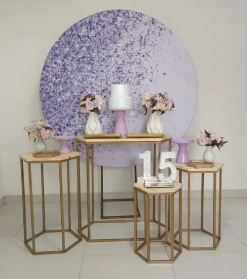 Decoração Lilás 15 Anos