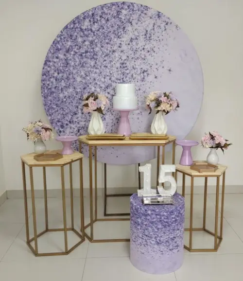Decoração Lilás 15 Anos