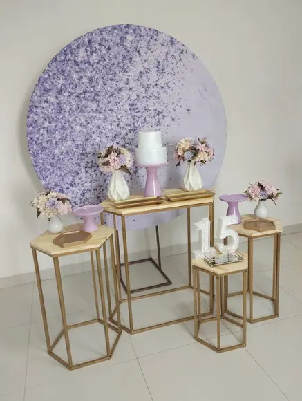 Decoração Lilás 15 Anos