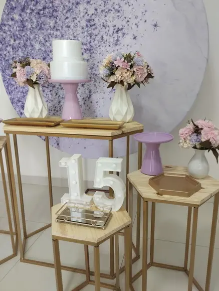Decoração Lilás 15 Anos