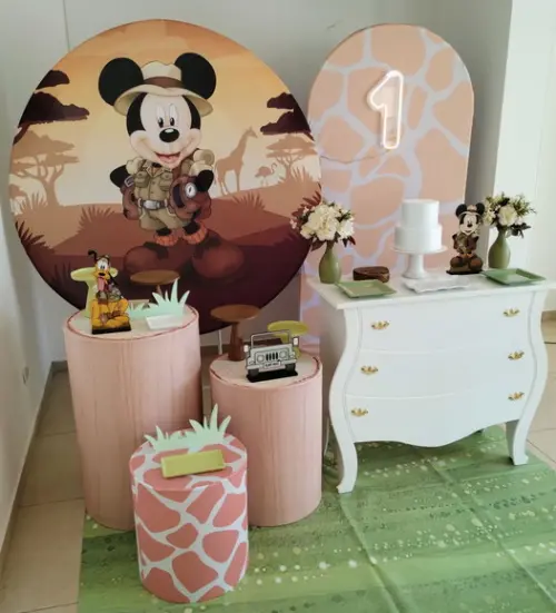 Decoração Mickey Safári