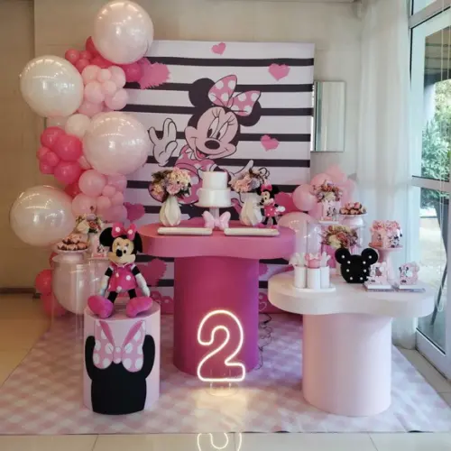 Decoração Minnie Rosa