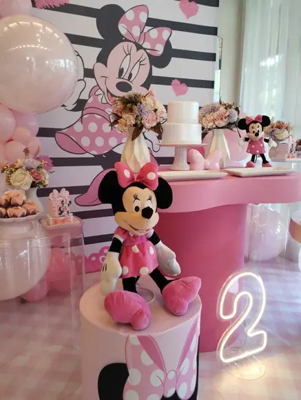 Decoração Minnie Rosa