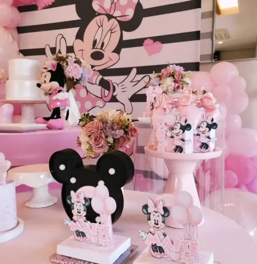 Decoração Minnie Rosa