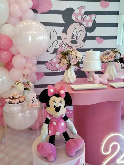 Decoração Minnie Rosa