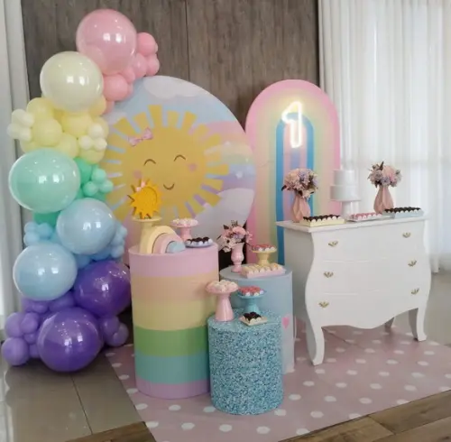 Decoração Sunshine com Decoração de Balões