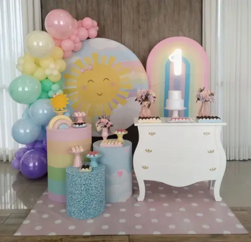 Decoração Sunshine com Decoração de Balões