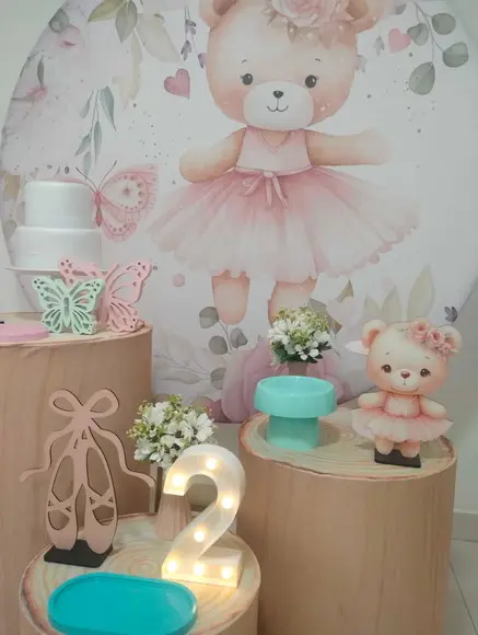 Decoração Ursinha Bailarina