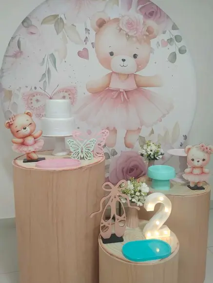 Decoração Ursinha Bailarina