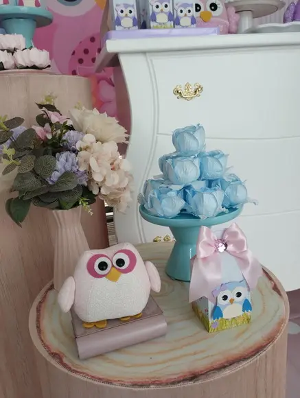 Festa Coruja com Decoração de Balões