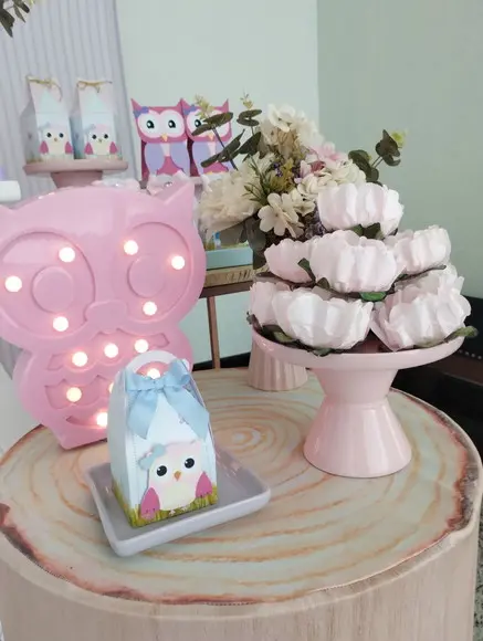 Festa Coruja com Decoração de Balões