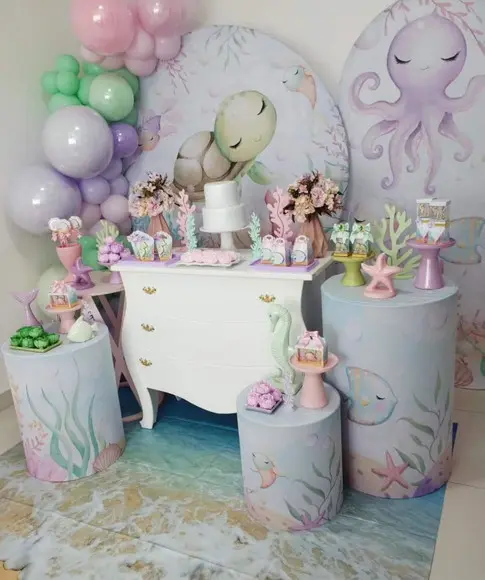 Festa Fundo do Mar com Decoração de Balões