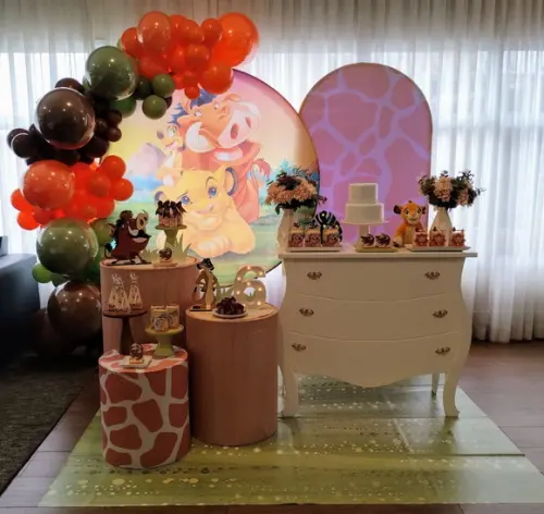 Festa Rei Leão com Decoração de Balões