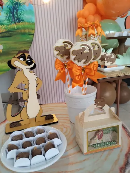 Festa Rei Leão com Decoração de Balões