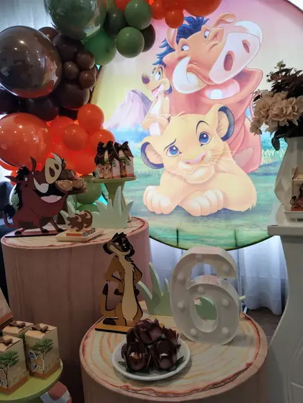 Festa Rei Leão com Decoração de Balões