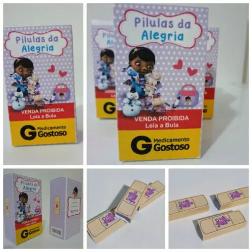 Kit Caixinha Dra Brinquedos 24 Unidades + 48 Capa para Bis