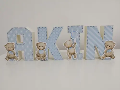 Letra 3d Ursinho