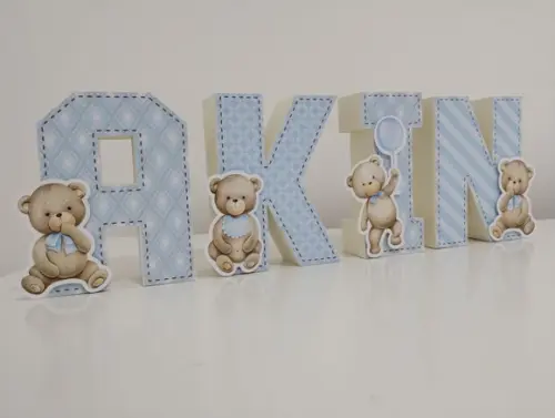 Letra 3d Ursinho