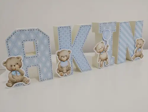 Letra 3d Ursinho
