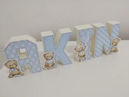 Letra 3d Ursinho