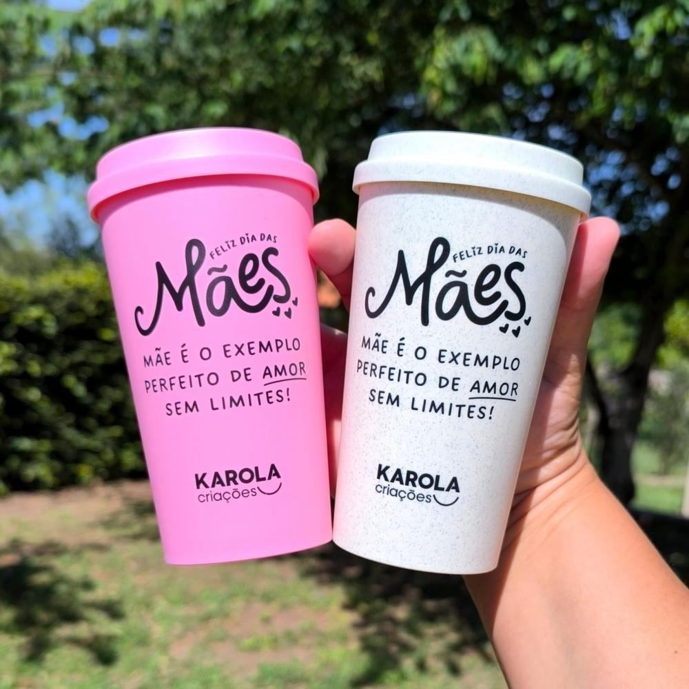 Copo Bucks Ecológico Dia das Mães 400ml Personalizado