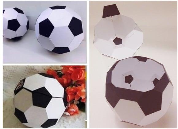Arquivo Silhouette Caixa Bola de Futebol 3d Copa do Mundo