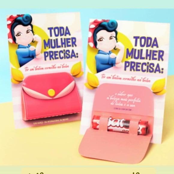 Lembrancinha Dia das Mulheres Arquivo Silhouette Porta Batom