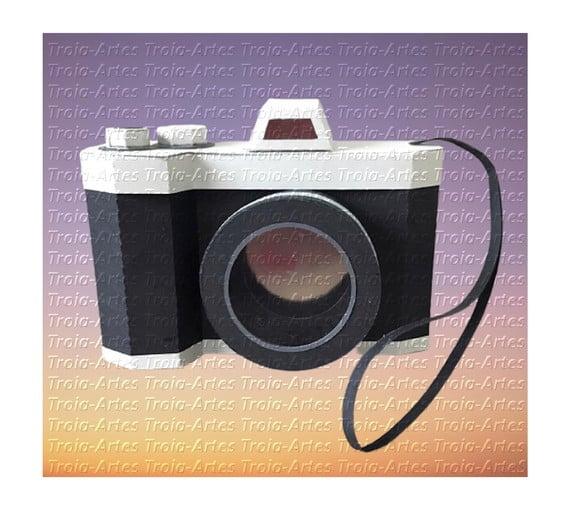 Caixinha Máquina Fotográfica Câmera Arquivo Silhouette
