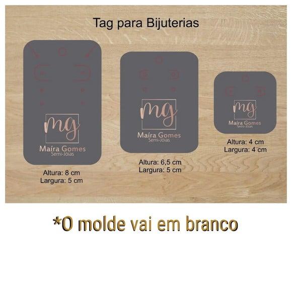 Arquivo Silhouette Tag para Brincos