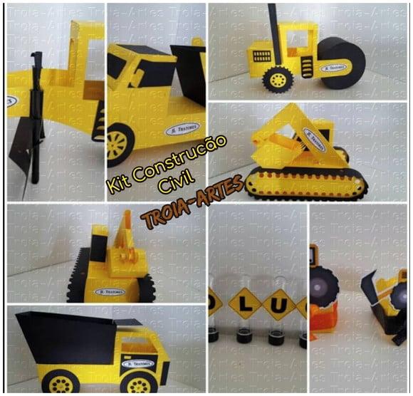 Arquivo de Corte Silhouette Kit Trator e Caminhões