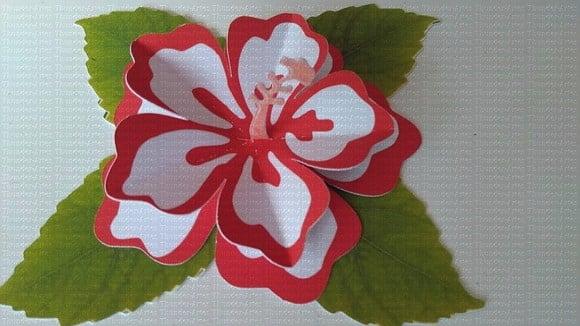 Arquivo Digital Molde Flor Hibisco Festa Moana