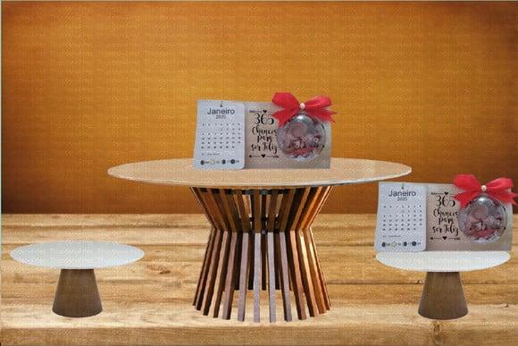 Arquivo Silhouette Calendário com esfera Natal