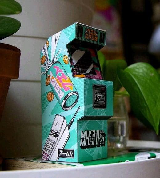 Caixinha Vídeo Game 3d - Fliperama Arcade Arquivo Silhouette