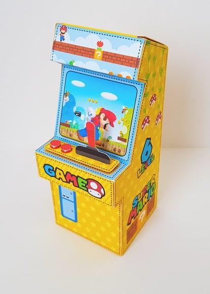 Arquivo de Corte Caixa Video Game Fliperama Mário Bros