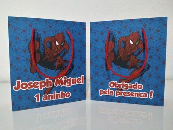 Arquivo Silhouette Sacolinha Homem Aranha