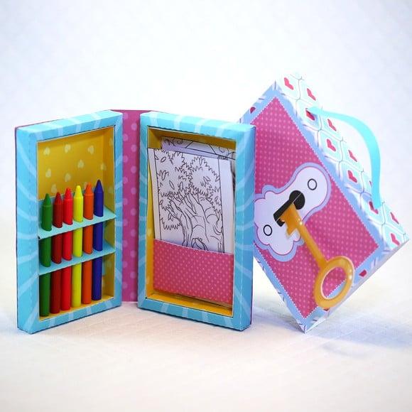 Arquivo de Corte Kit Diversão Maletinha de Colorir Alice