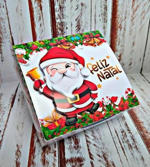 Molde para Corte Caixa 4 Doces Natal